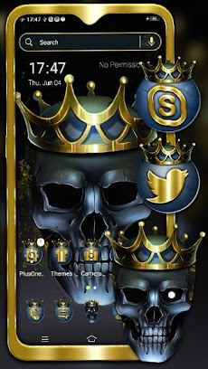Skull King Launcher Themeのおすすめ画像5
