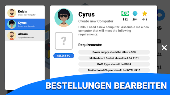 PC Creator - Aufbau Simulator Screenshot