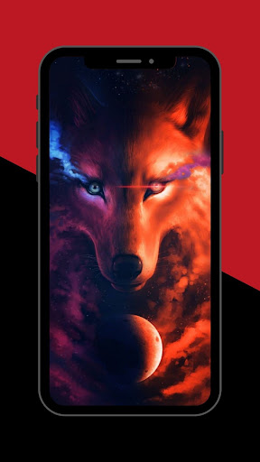 Neon Wolf Wallpaper