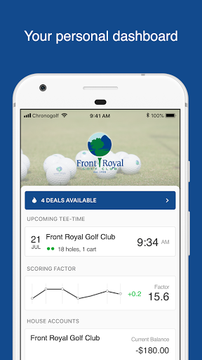 Android application Front Royal Golf Club screenshort