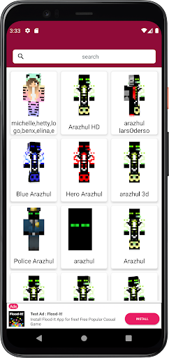 Arazhul Skins para Minecraft Screenshot