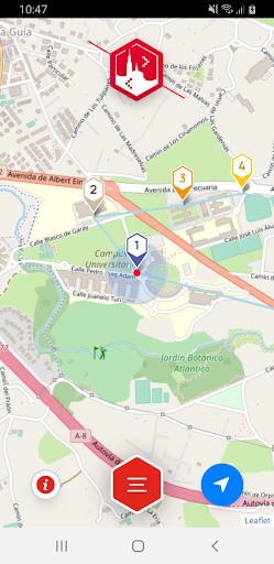 Android application Ruta de las científicas screenshort