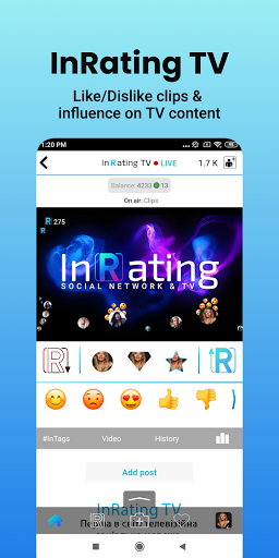 Android application InRating Social Network screenshort