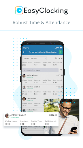 Android application EasyWorkforce screenshort
