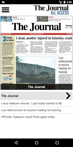 Android application The Journal All Access screenshort