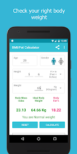 BMI / Fat / Weight Calculator Unknown