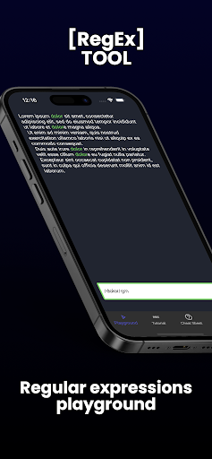Android application RegEx Tool screenshort