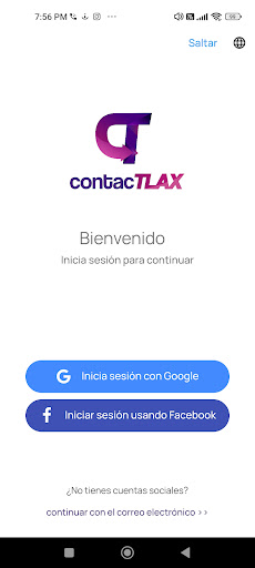 Android application ContacTlax screenshort