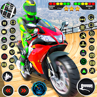 Impossible Bike Stunts Racing Game on Mega Ramp