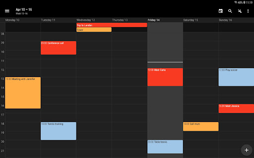 Screenshot of Simple Calendar - Plan Easily