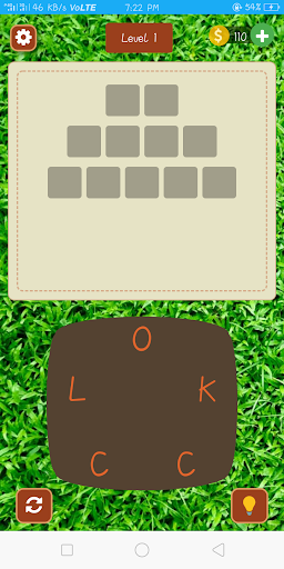 Android application Word Shuffle screenshort
