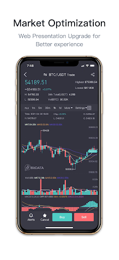 BitDATA Pro - Buy & Sell BTC Screen 2