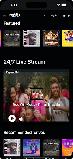 Android application DatSalt - Truth Music Stream screenshort