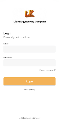 Android application Lik Ki Engineering Tracking screenshort