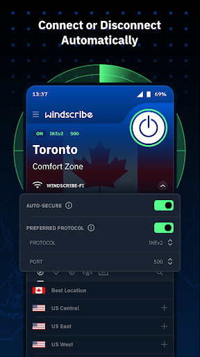 Windscribe VPN screenshot 3