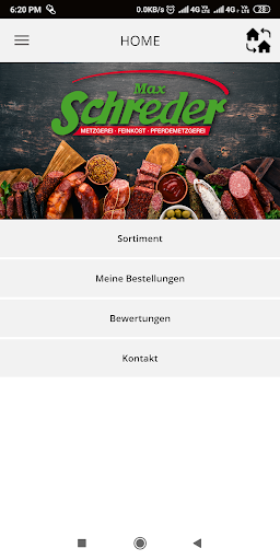 Android application Metzgerei Schreder screenshort