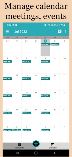 Note Daily Calendar & Notebook Screen 2