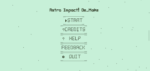 Android application Astro Impact! De_Make screenshort