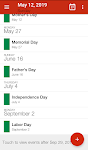 screenshot of Calendar App - Calendar 2022