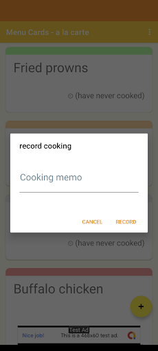 A la carte Screen 3
