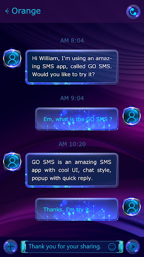 GO SMS PRO POWER THEME