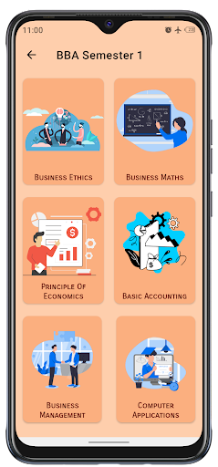 BBA- All Notes offline, Papers Screen 3