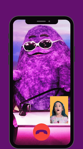 Grimace Shake crazy Fake Call