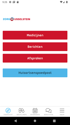 Android application Zorg4IJsselstein screenshort