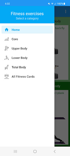 Fitness Cards Screen 2
