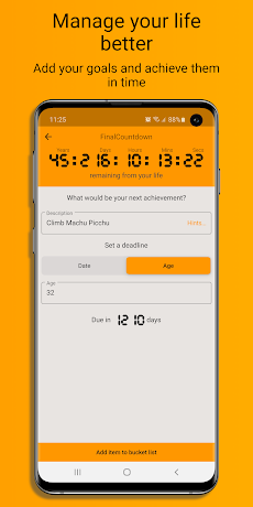 FinalCountdown App: The life expectancy calculatorのおすすめ画像2