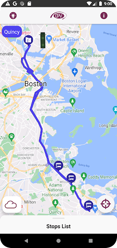 Android application Manhattanville Shuttle screenshort