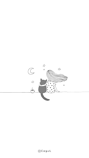 Android application 카카오톡 테마 - 커피 한 잔과 고양이 screenshort