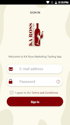 KA Ross Marketing Tasting App
