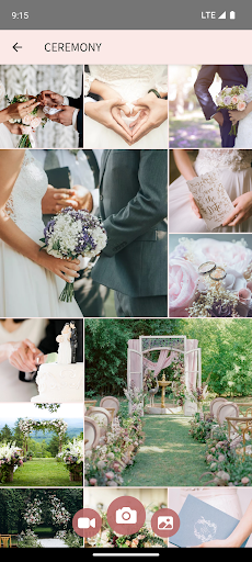 Android application Wedding gallery screenshort
