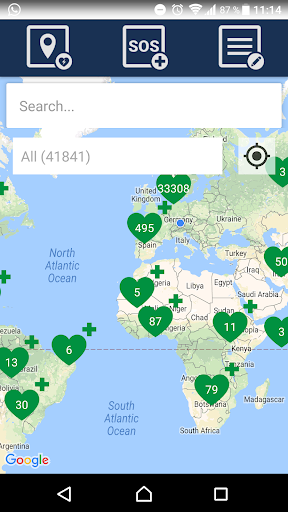 Android application Cisali Defibrillator Firstresp screenshort