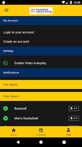 Corban Athletics Screen 3