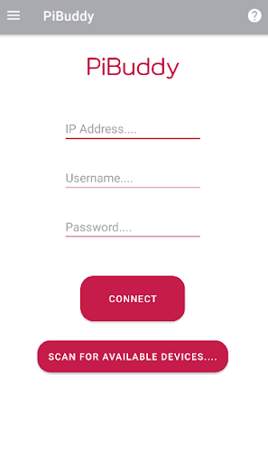 Android application PiBuddy screenshort