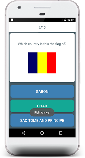 African Countries Capital Quiz Screen 2