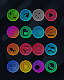 screenshot of Lines Circle - Neon Icon Pack