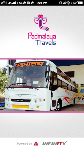 Android application Padmalaya Travels screenshort