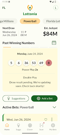 Lottonia - Lottery App Screen 2