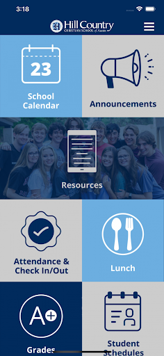 Android application Hill Country Christian School screenshort