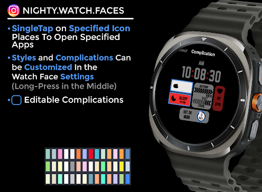 Nighty Digital 45 - watch face screenshot 5