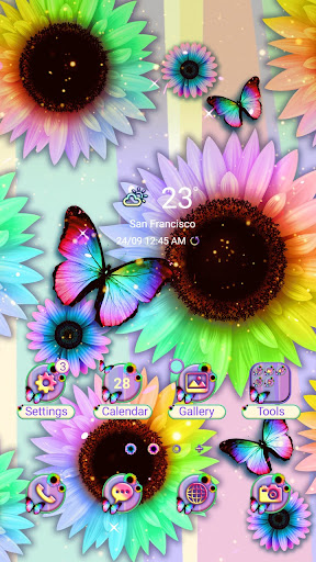 Android application Colorful Sunflower - Wallpaper screenshort