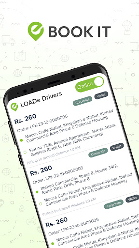 LOADe - Driver Screen 3