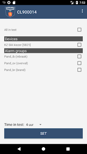 Android application NL-VD Pro screenshort