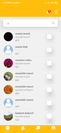 Android application Roadie screenshort