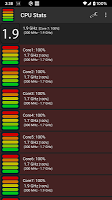 screenshot of CPU Stats