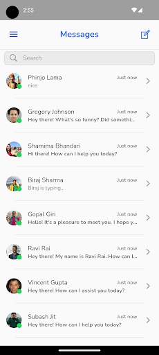 Android application Let's Chat screenshort