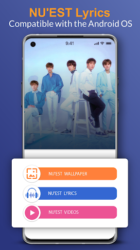 Android application NU'EST Lyrics Wallpaper screenshort